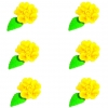 Esterki zestaw(żółty ciemny) Średnica kwiatu:3cm