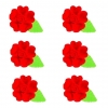 Esterki zestaw(czerwony) Średnica kwiatu:3cm