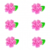 Esterki zestaw(różowy ciemny) Średnica kwiatu:3cm