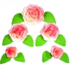 Róża Fantazja zestaw(różowy cieniowany) Średnice róż:od 2cm do 5cm