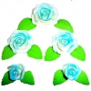 Róża Fantazja zestaw(niebieski cieniowany) Średnice róż:od 2cm do 5cm