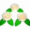 Róża Fantazja 3 (ecru) Średnica róży:5cm