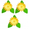 Gerber zestaw(zółty) Średnica kwiatu:5,5cm