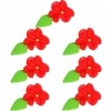 Irys zestaw(czerwony) Średnica kwiatu:4cm
