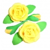 Róża zestaw R2(żółty) Średnica róży:6cm