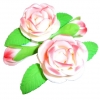 Róża zestaw R2(różowy cieniowany) Średnica róży:6cm
