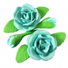 Róża zestaw R2(niebieska jasna) Średnica róży:6cm