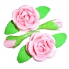 Róża zestaw R2(różowa jasna) Średnica róży:6cm