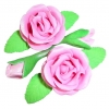 Róża zestaw R2(różowy ciemny) Średnica róży:6cm