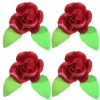 Róża zestaw R4(bordo) Średnica róży:5,5cm