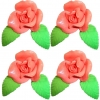 Róża zestaw R4(łosoś ciemny) Średnica róży:5,5cm