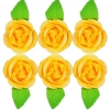 Róża zestaw R6(żółty ciemny) Średnica róży:5cm
