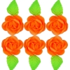 Róża zestaw R6(pomarańczowy) Średnica róży:5cm