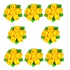Zwijka bukiecik(8szt. w opak.)(żółty ciemny) Średnica kwiatu:3,5cm